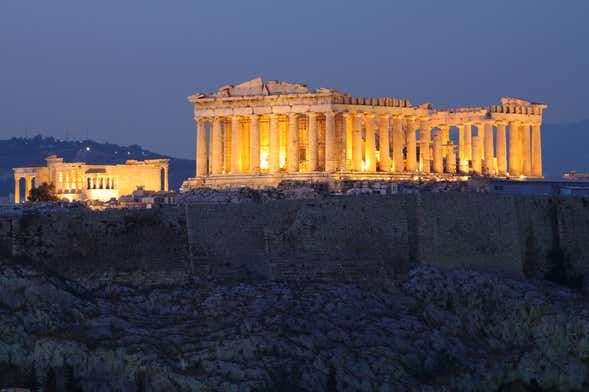 Balade de nuit dans Plaka et Monastiraki